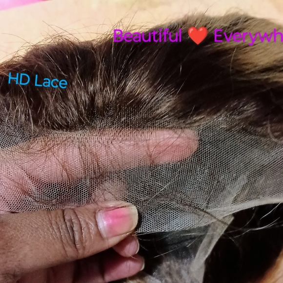 Human Hair Lace Frontal Wig - Picture 6 of 16